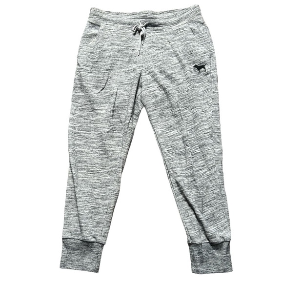 Victoria's Secret PINK Joggers Drawstring Marled Gray - Picture 1 of 4